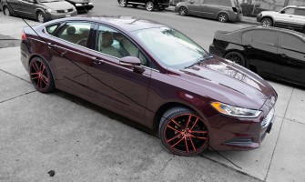 Ford Fusion 2018 fits 20x8.5 G38 Zero Crimson Red Face Rims